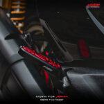 MORIN XMAX rear footrest set, 2 colors (CNC) - Image 2