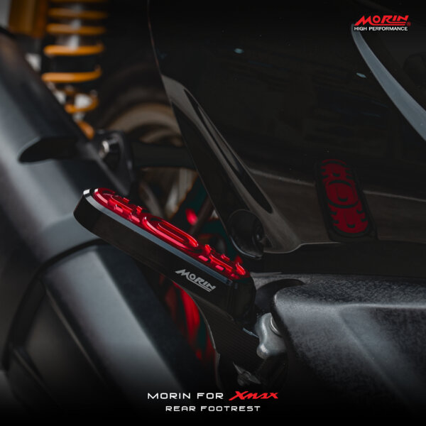 MORIN XMAX rear footrest set, 2 colors (CNC) - Image 2