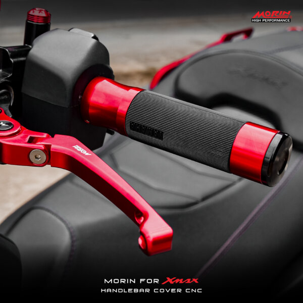 MORIN XMAX ปลอกมือ อลูมิเนียม(CNC) ประกอบยาง - Image 2