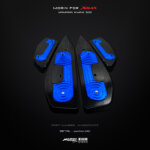 MORIN XMAX front footrest set, 2 colors, top-bottom (CNC) - Image 4