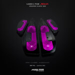 MORIN XMAX front footrest set, 2 colors, top-bottom (CNC) - Image 6