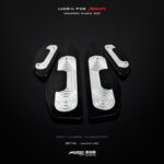 MORIN XMAX front footrest set, 2 colors, top-bottom (CNC) - Image 5