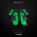 MORIN XMAX front footrest set, 2 colors, top-bottom (CNC) - Image 7