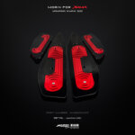 MORIN XMAX front footrest set, 2 colors, top-bottom (CNC)