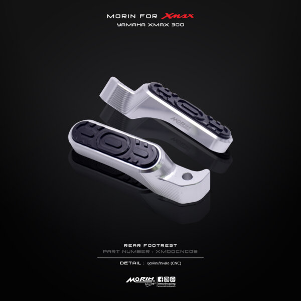 MORIN XMAX rear footrest set, 2 colors (CNC) - Image 5