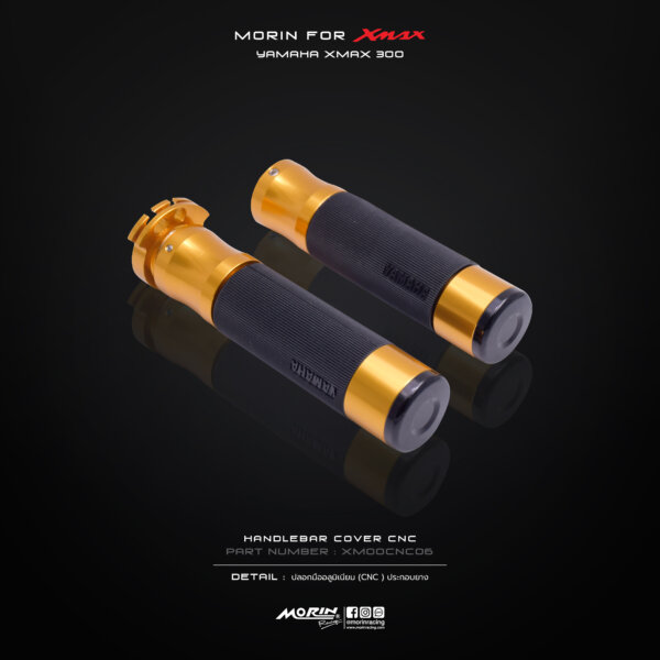 MORIN XMAX ปลอกมือ อลูมิเนียม(CNC) ประกอบยาง - Image 9