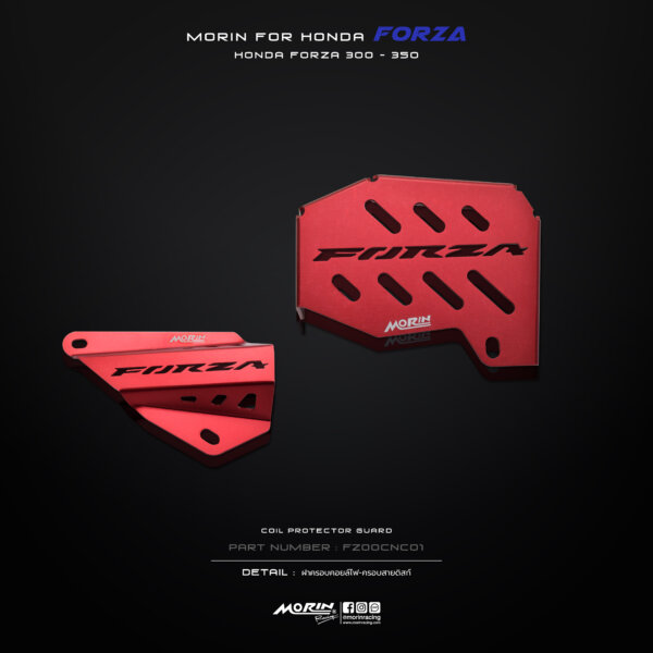 MORIN FORZA 300,350 ฝาครอบคอยล์ไฟ-ครอบสายดีสก์ - Image 4