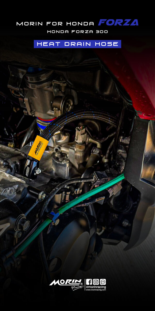 MORIN FORZA300 สายระบายไอความร้อนแบบถอดกรอง - Image 2
