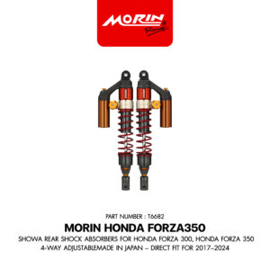 SHOWA โช้คอัพหลัง รุ่น Honda Forza 300, Honda Forza 350 ปรับ 4 ฟังก์ชั่น MADE IN JAPAN ตรงรุ่น 2017-2024
