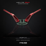 MORIN XMAX แฮนด์บาร์+แผงคอนกชุด(CNC) ปรับระดับได้