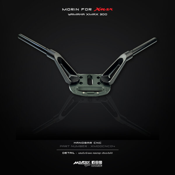 MORIN XMAX แฮนด์บาร์+แผงคอนกชุด(CNC) ปรับระดับได้ - Image 8