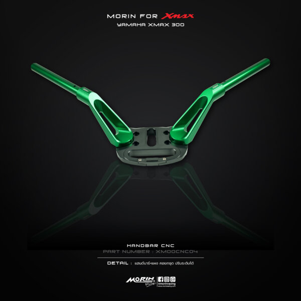 MORIN XMAX แฮนด์บาร์+แผงคอนกชุด(CNC) ปรับระดับได้ - Image 4