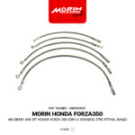 MORIN ชุดสายเบรค ABS หัวสแตนเลส HONDA FORZA300 - (GEN1)