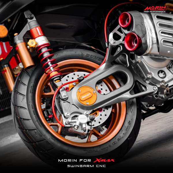 MORIN XMAX สวิงอาร์ม (CNC) แบบ M02 ยกชุด พร้อมตัวปิดอาร์ม - Image 2