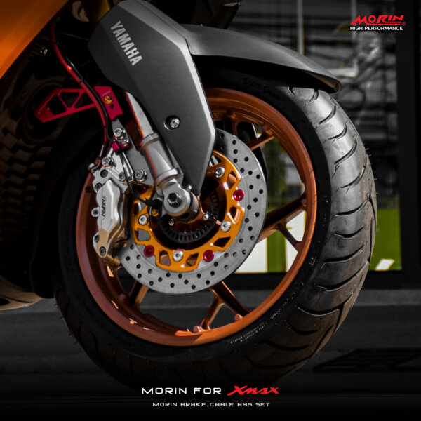 MORIN ชุดสายเบรค ABS หัวอลูมิเนียม YAMAHA XMAX - Image 4