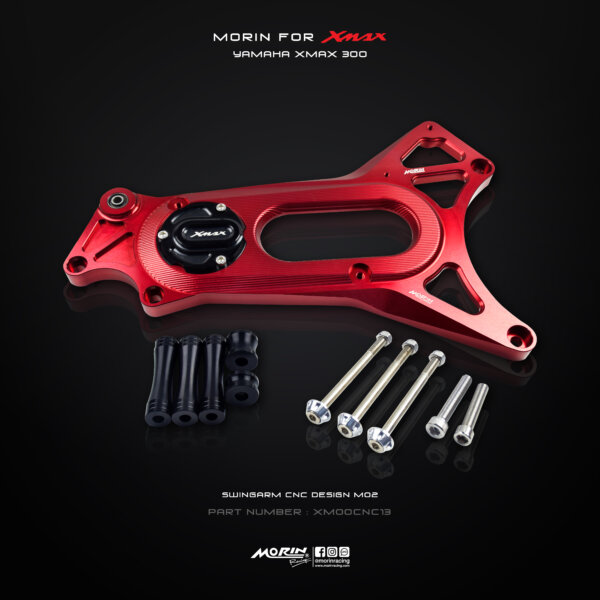 MORIN XMAX สวิงอาร์ม (CNC) แบบ M02 ยกชุด พร้อมตัวปิดอาร์ม - Image 3