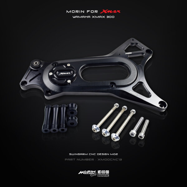 MORIN XMAX สวิงอาร์ม (CNC) แบบ M02 ยกชุด พร้อมตัวปิดอาร์ม - Image 6