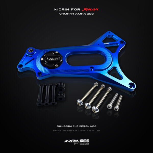 MORIN XMAX สวิงอาร์ม (CNC) แบบ M02 ยกชุด พร้อมตัวปิดอาร์ม - Image 4