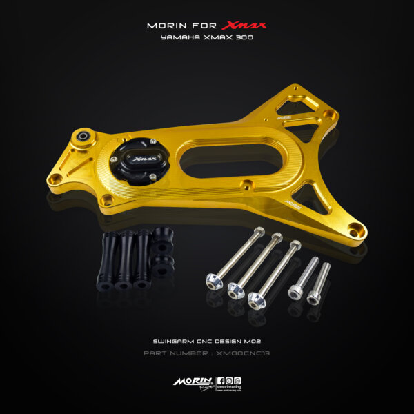 MORIN XMAX สวิงอาร์ม (CNC) แบบ M02 ยกชุด พร้อมตัวปิดอาร์ม - Image 8
