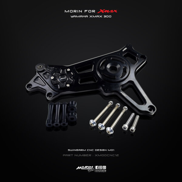 MORIN XMAX สวิงอาร์ม (CNC) แบบ M01 ยกชุด พร้อมตัวปิดอาร์ม - Image 5