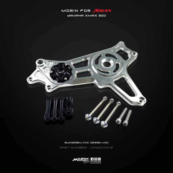 MORIN XMAX สวิงอาร์ม (CNC) แบบ M01 ยกชุด พร้อมตัวปิดอาร์ม - Image 3