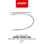 MORIN GIORNO ABS ชุดสายเบรคถัก หัวเบนโจ (สแตนเลส) (2 เส้น/ชุด)