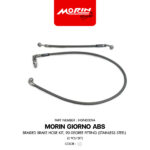 MORIN GIORNO ABS ชุดสายเบรคถัก หัวปัก90 (สแตนเลส) (2 เส้น/ชุด)