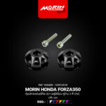 MORIN HONDA FORZA350 ตุ้มปลายแฮนด์ซ้าย-ขวา อลูมิเนียม ทูโทน 2 สี CNC (2ชิ้น/ชุด) - Image 2