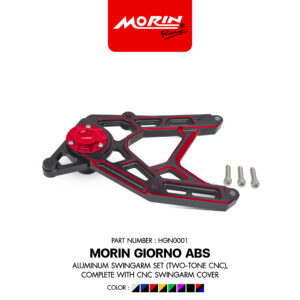 MORIN GIORNO ABS ชุดสวิงอาร์มอลูมิเนียม ทูโทน 2 สี CNC ครบชุดฝาปิดสวิงอาร์ม CNC