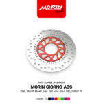 MORIN GIORNO ABS จานเบรคหน้า CNC ขนาด 220 มิล เท่าเดิม ตรงรุ่น