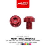 MORIN น็อตอุดรูกระจก CNC (HD) ลายอวกาศ *HD ใช้ได้กับรุ่น Honda/Kawasaki/Xmax/Forza