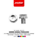 MORIN น็อตอุดรูกระจก CNC (HD) ลายหกเหลี่ยม *HD ใช้ได้กับรุ่น Honda/Kawasaki/Xmax/Forza