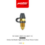 MORIN น็อตไล่ลม สแตนเลส (เกลียวหยาบ) ยิงไทเท (ไทเท-ทอง)