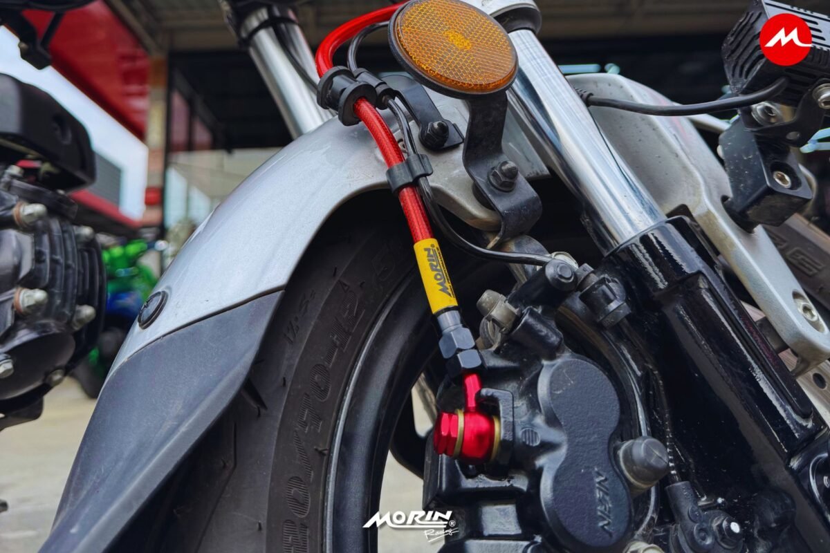ติดตั้งสายเบรคDax125 (3)