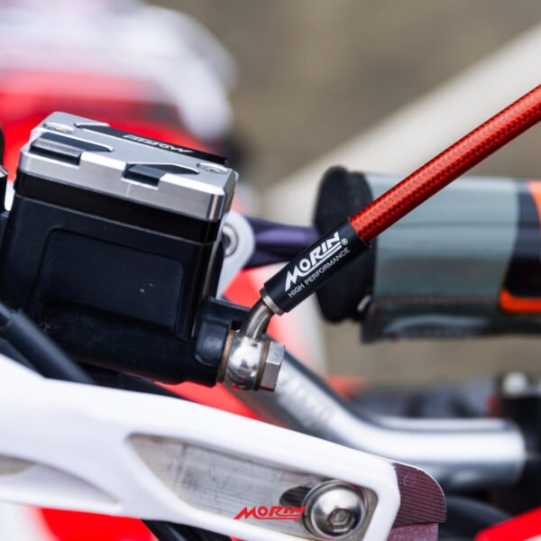 MORIN HONDA CRF300 (2022) ชุดสายเบรคถักสแตนเลส แบบหัวย้ำสแตนเลส พร้อมท่อสายเบรค (หน้า-หลัง) - Image 3
