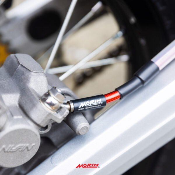 MORIN HONDA CRF300 (2022) ชุดสายเบรคถักสแตนเลส แบบหัวย้ำสแตนเลส พร้อมท่อสายเบรค (หน้า-หลัง) - Image 7